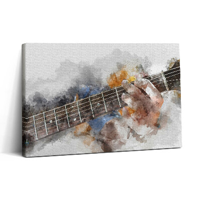 Tablou canvas 30x20 Chitară pictată