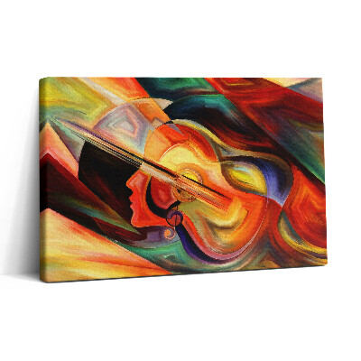 Tablou canvas 30x20 Artă - Cap de femeie pictat abstract