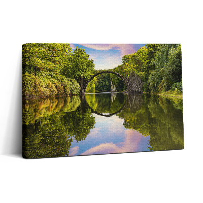 Tablou canvas 30x20 Pod în Parcul Kromlau, Germania