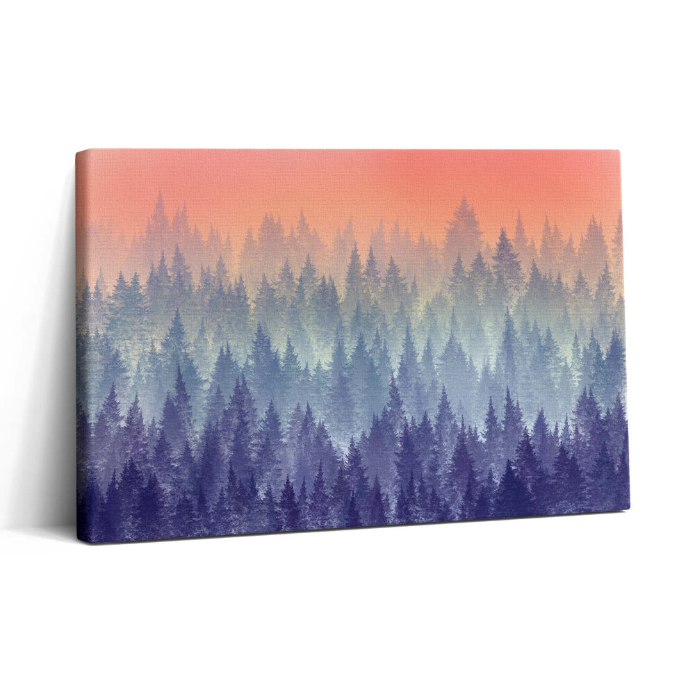 Tablou canvas 30x20 Pădurea în ceață