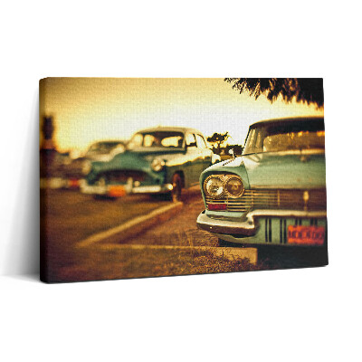 Tablou canvas 30x20 Mașini vechi - colecție de mașini