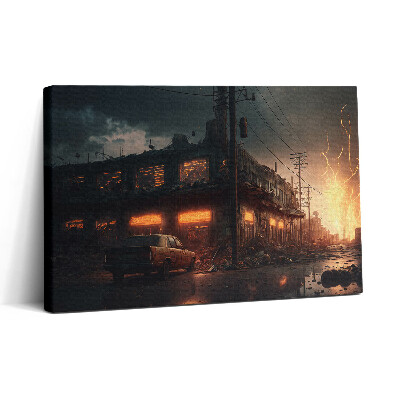 Tablou canvas 30x20 Clădire apocaliptică