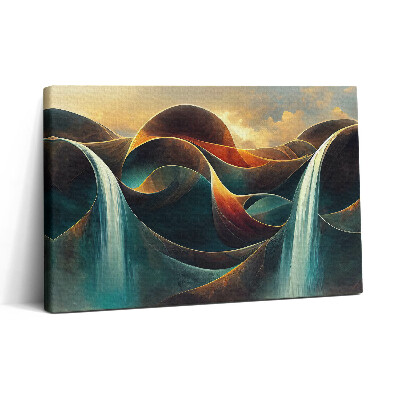 Tablou canvas 30x20 Cascadă curgătoare fundal