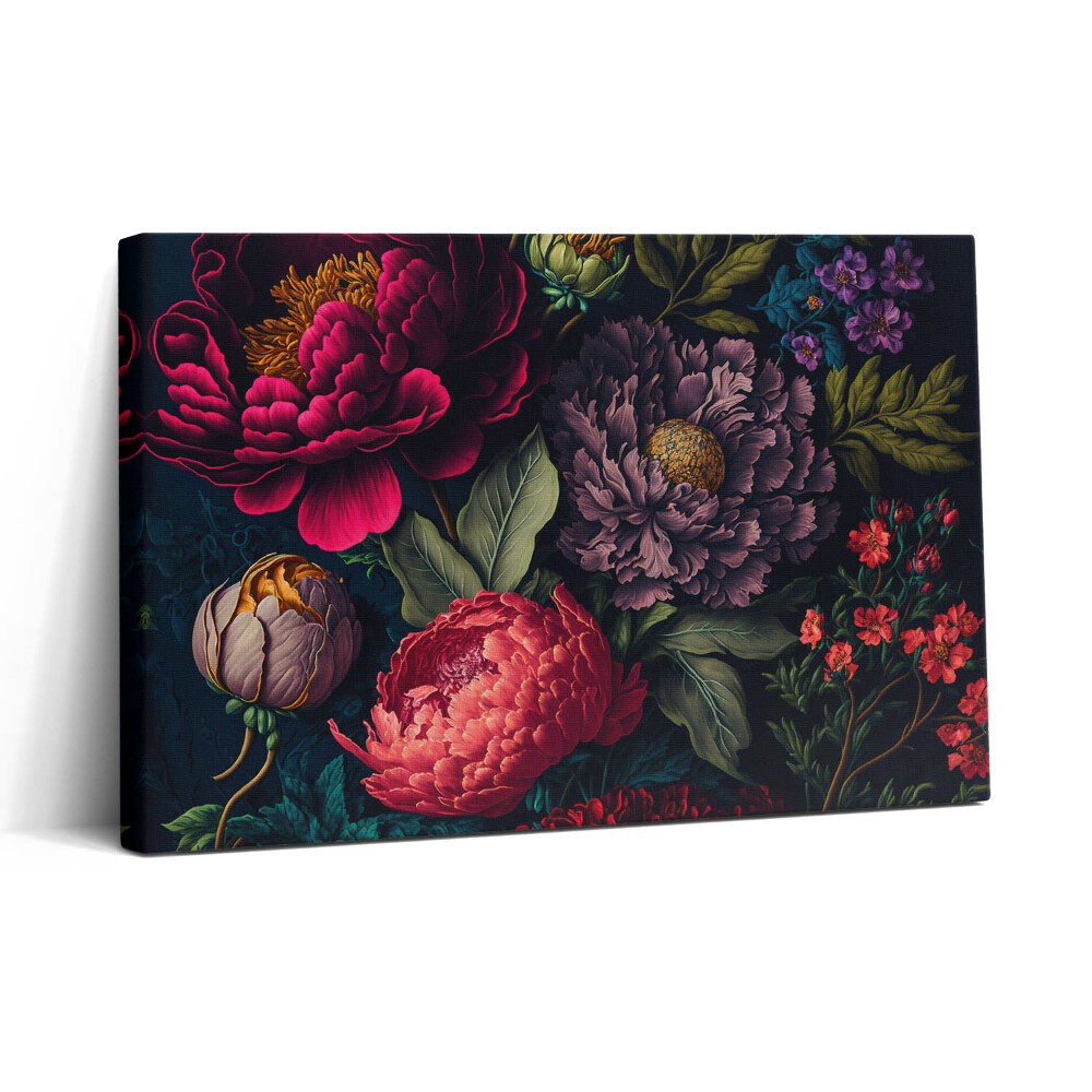 Tablou canvas 30x20 Buchet de flori botanice vintage