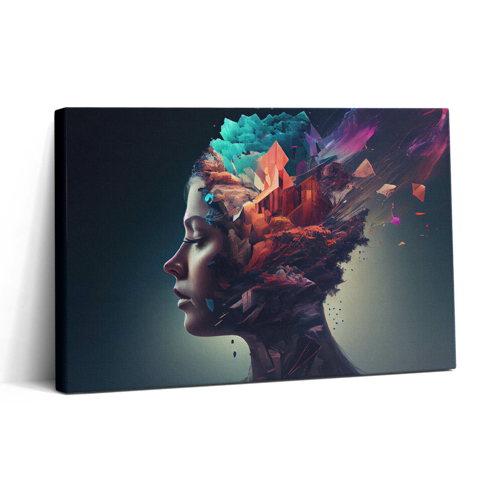 Tablou canvas 30x20 Femeia abstractă a emoțiilor