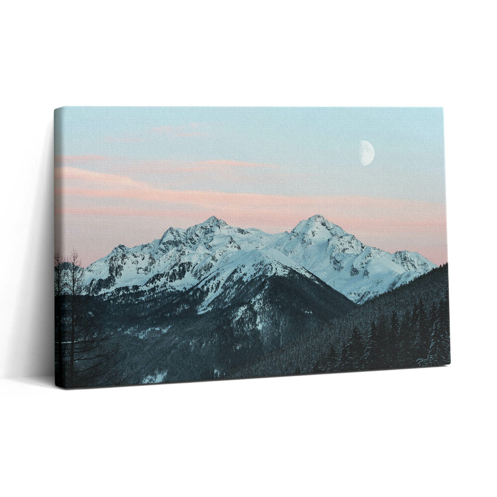 Tablou canvas 30x20 Lanțul muntos iarna