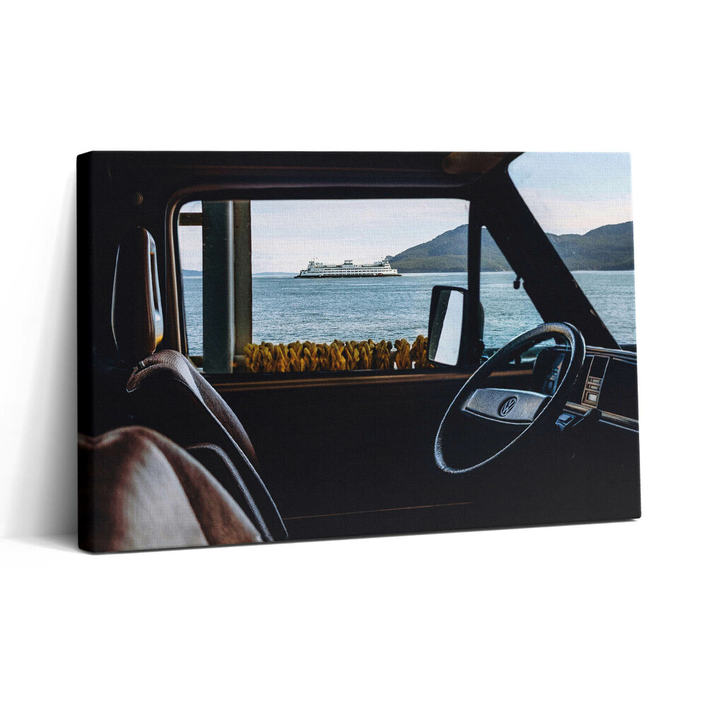 Tablou canvas 30x20 Vacanțe cu mașina și la mare