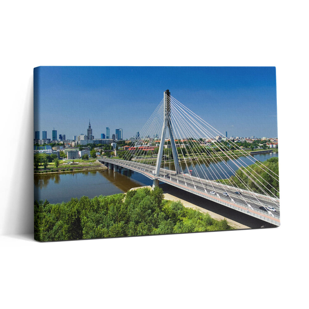 Tablou canvas 30x20 Podul Varșoviei de pe râul Vistula