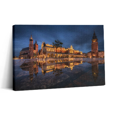 Tablou canvas 30x20 Piața Cracovia - Hala de pânză
