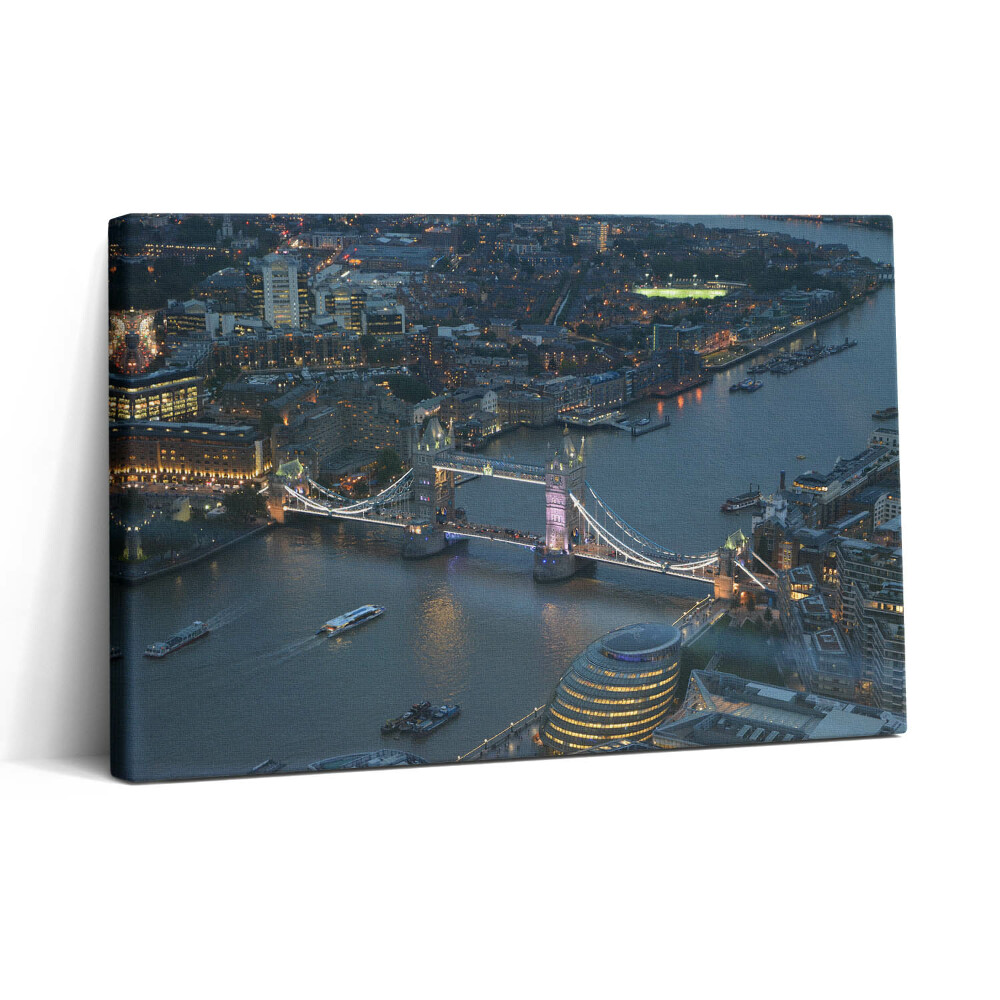 Tablou canvas 30x20 Tower Bridge în Londra noaptea