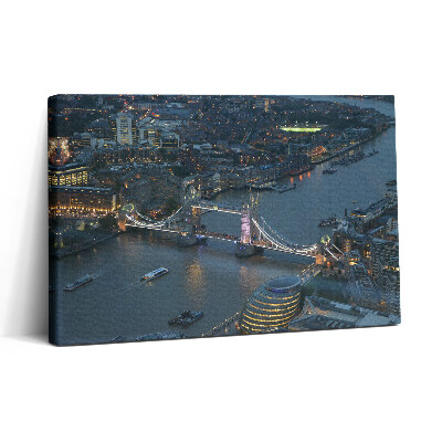 Tablou canvas 30x20 Tower Bridge în Londra noaptea