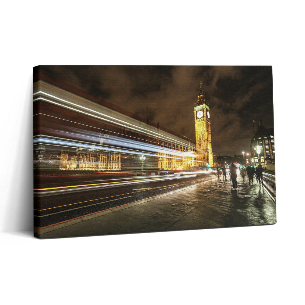 Tablou canvas 30x20 Big Ben noaptea Viteza luminii