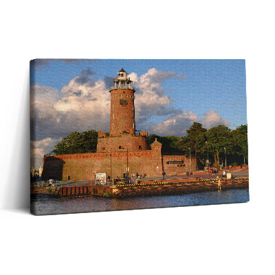 Tablou canvas 30x20 Far în Kołobrzeg Polonia