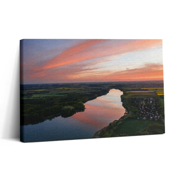 Tablou canvas 30x20 Vedere aeriană a lacului