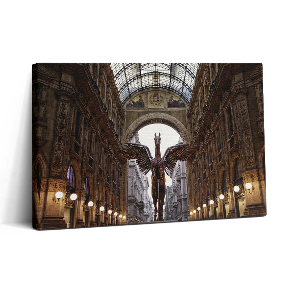 Tablou canvas 30x20 Monumentul Calului din Milano