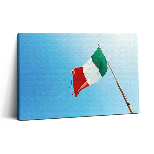 Tablou canvas 30x20 steagul italian