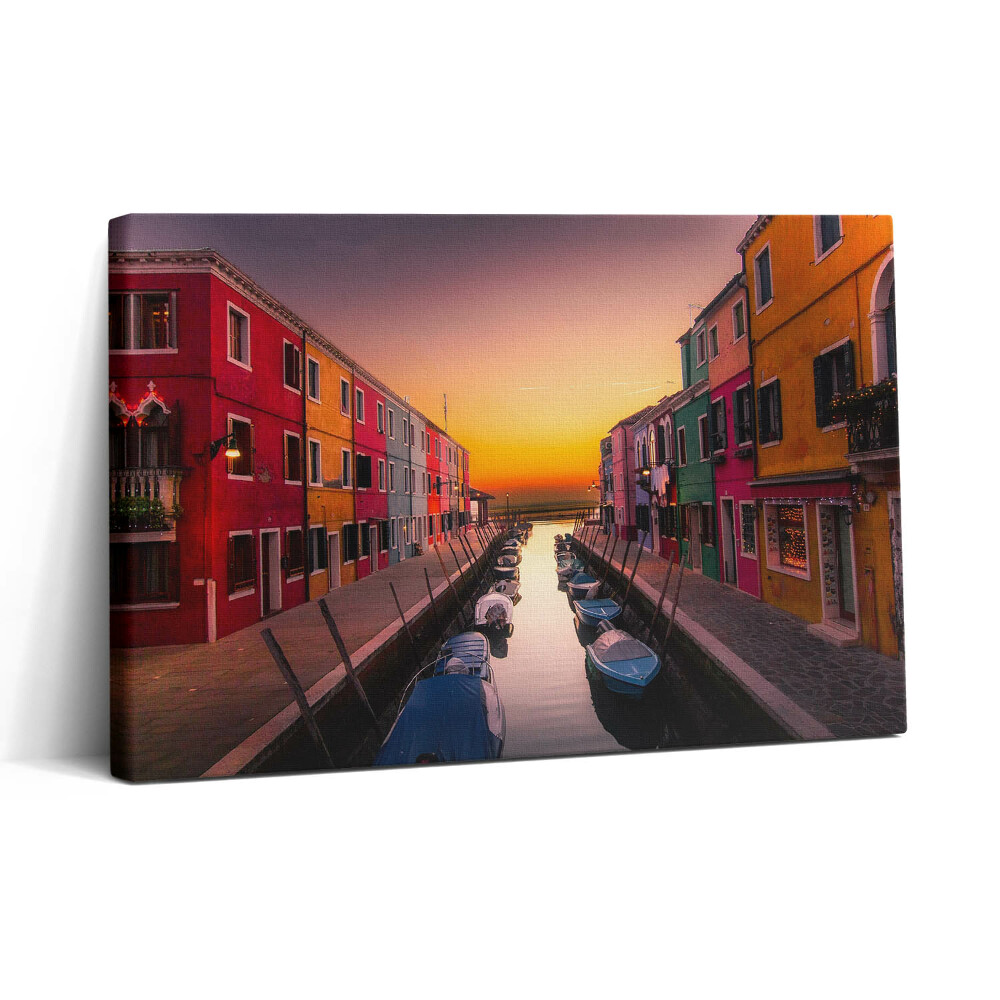 Tablou canvas 30x20 Bărci și apă în Italia