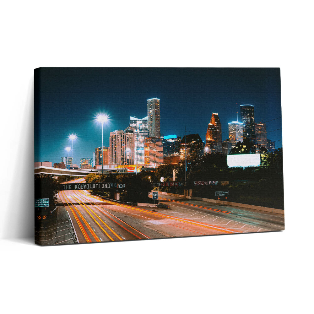 Tablou canvas 30x20 Orașul Houston noaptea