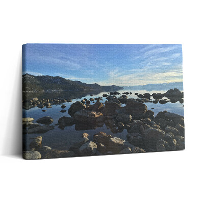 Tablou canvas 30x20 Pietre sub un cer înnorat