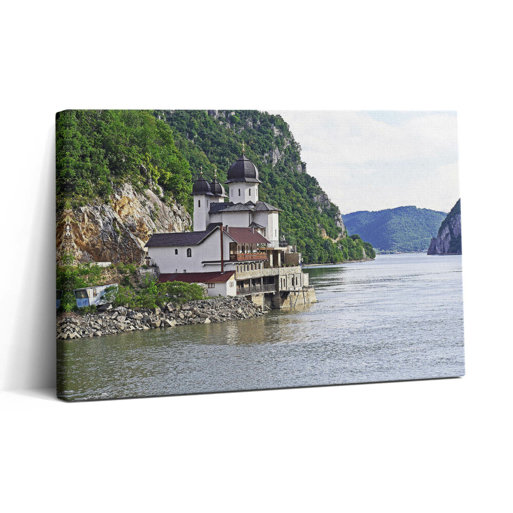 Tablou canvas 30x20 Biserica de lângă apă