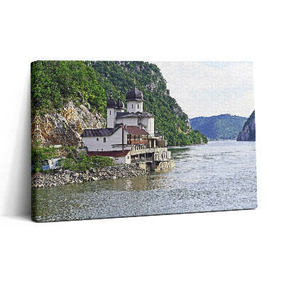 Tablou canvas 30x20 Biserica de lângă apă