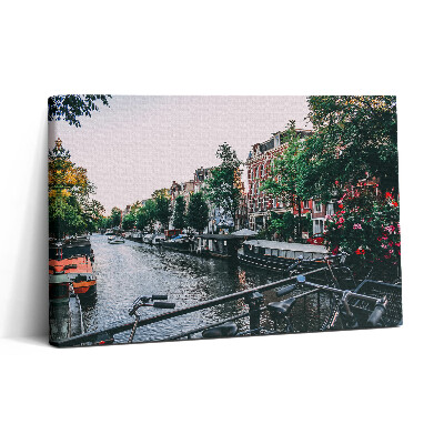 Tablou canvas 30x20 Biciclete pe pod