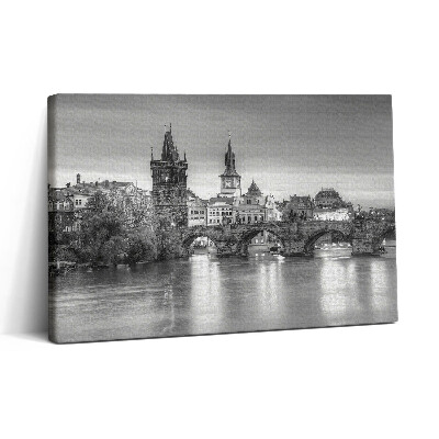 Tablou canvas 30x20 Vedere a Podului Carol din Praga