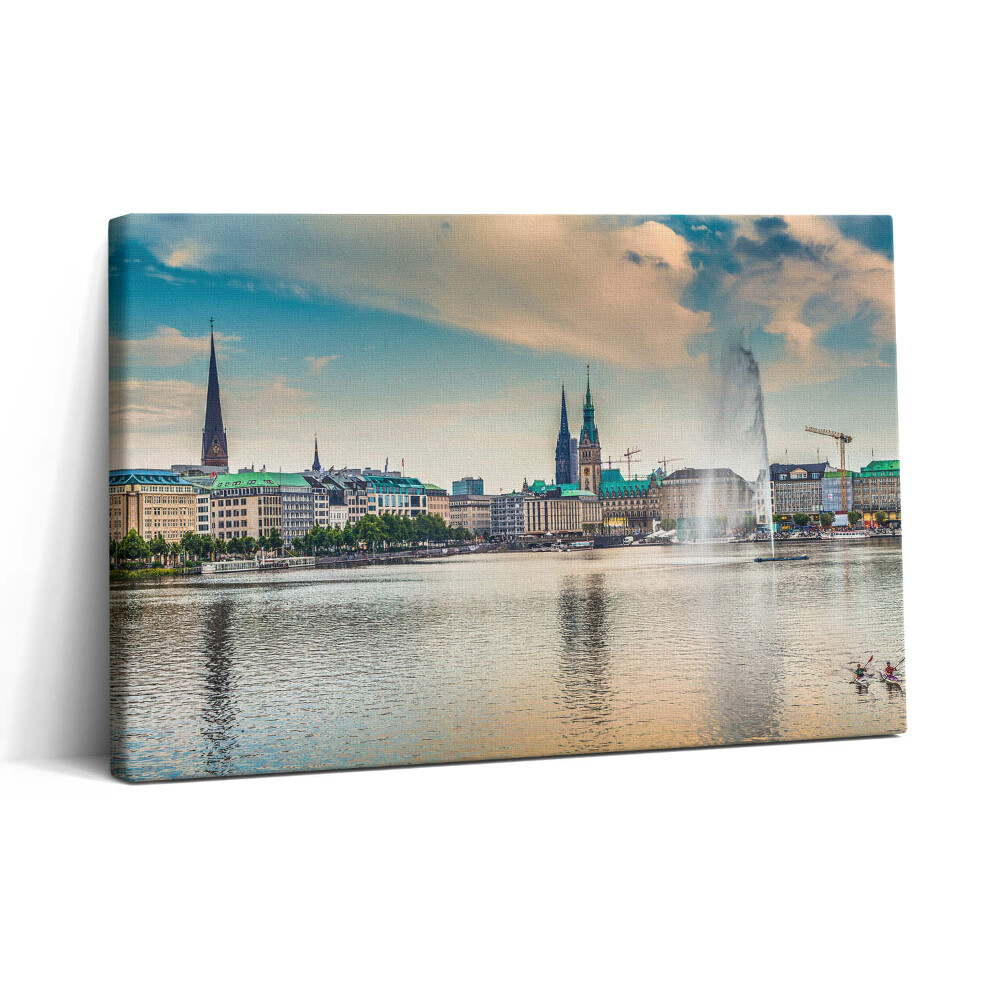 Tablou canvas 30x20 Binnenalster din Hamburg