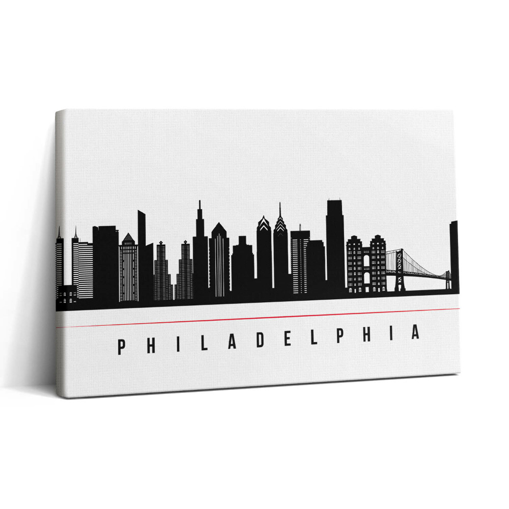 Tablou canvas 30x20 Ilustrație a orașului Philadelphia