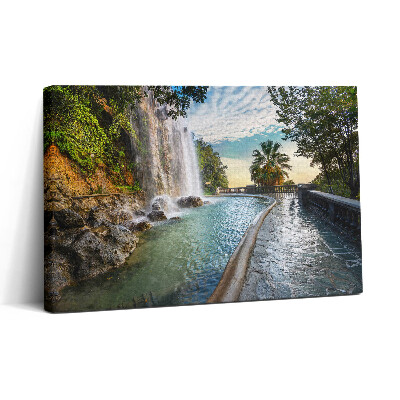 Tablou canvas 30x20 Cascada în Parc de la Colline du Chateau