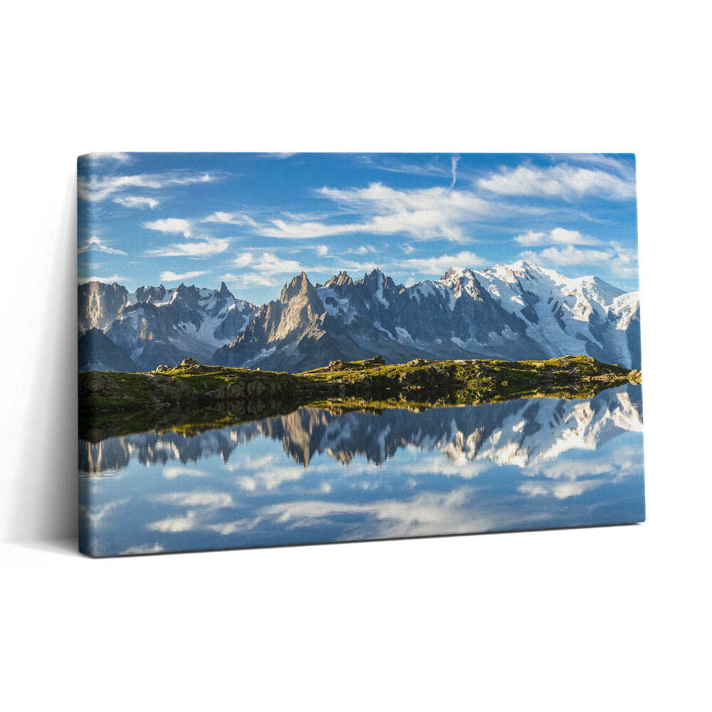 Tablou canvas 30x20 Alpii francezi din Valea Chamonix