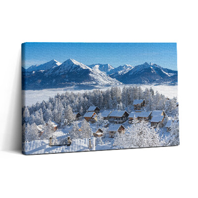 Tablou canvas 30x20 Zăpadă în Alpi