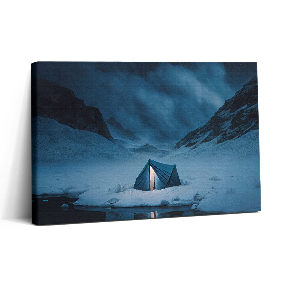 Tablou canvas 30x20 Cort în munții Islandei