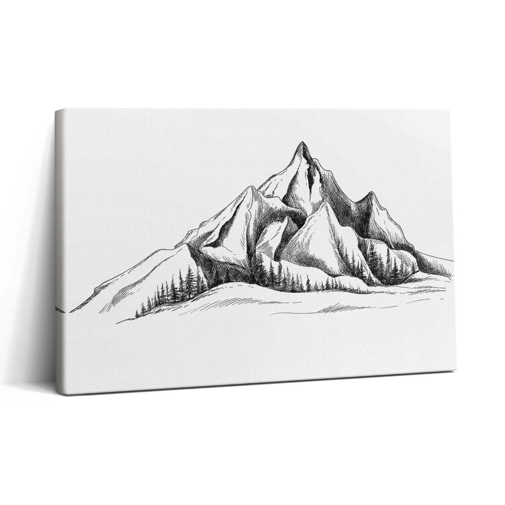 Tablou canvas 30x20 Desen de munte