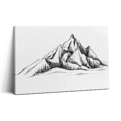 Tablou canvas 30x20 Desen de munte