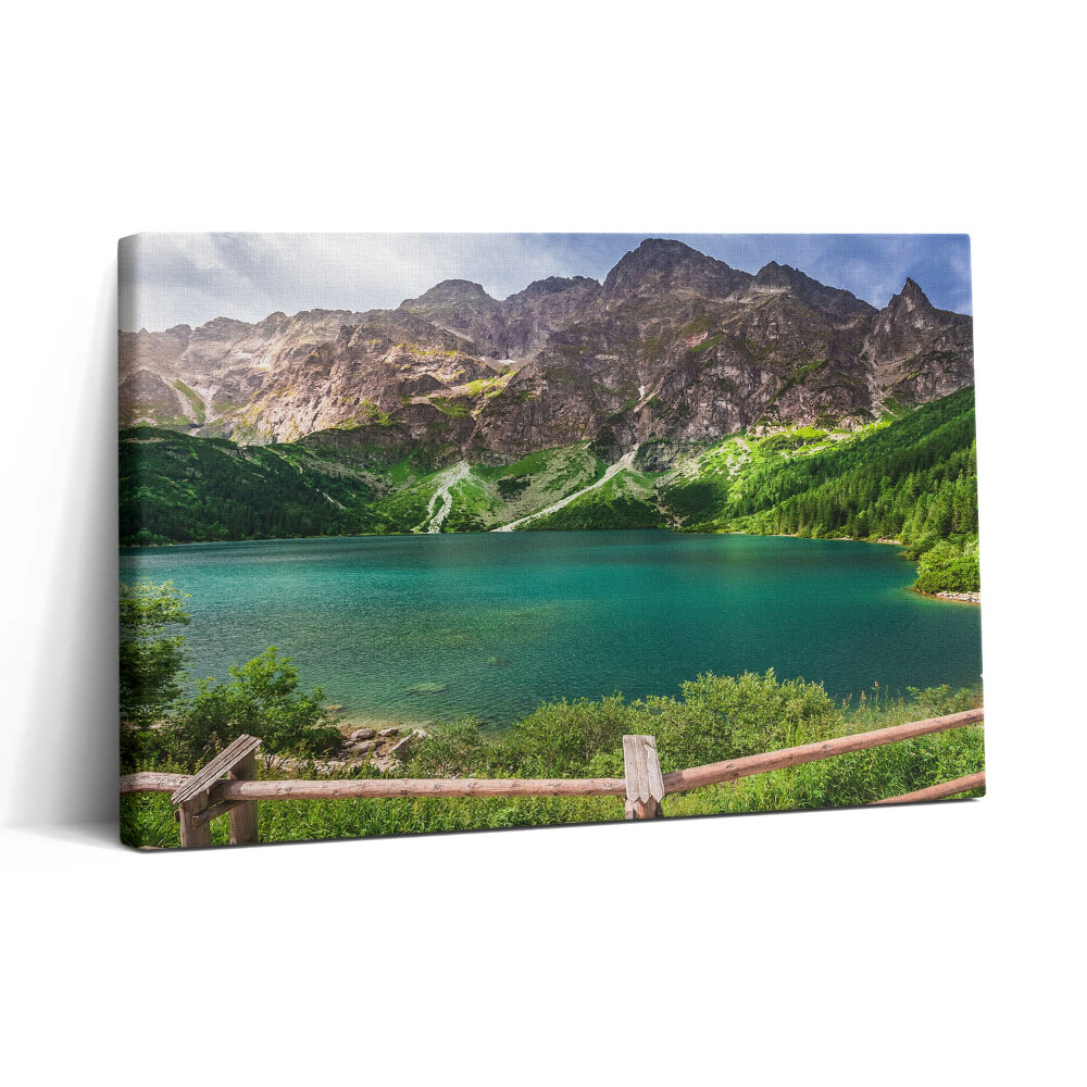 Tablou canvas 30x20 Peisajul unui lac în munți