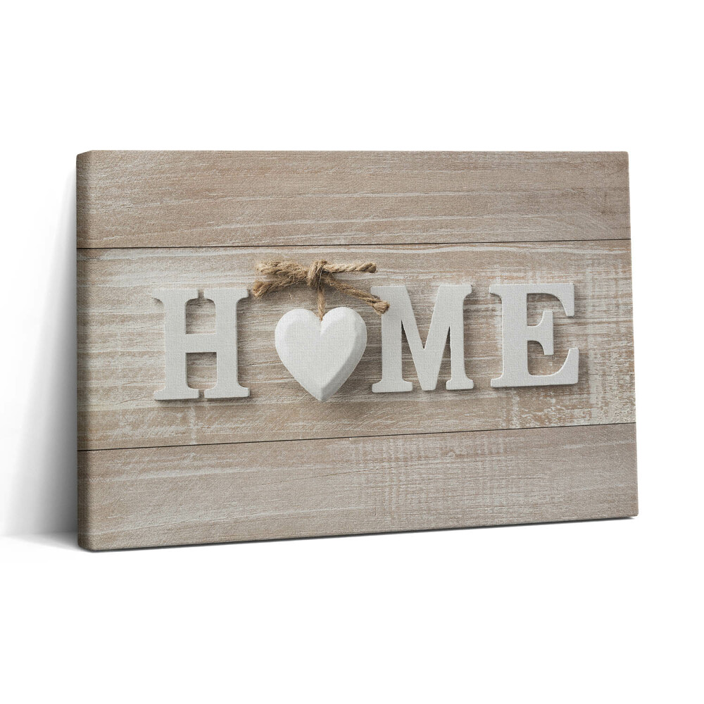 Tablou canvas 30x20 Inscripție acasă