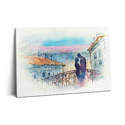 Tablou pe pânză 60x40 Un tablou al unui cuplu îndrăgostit