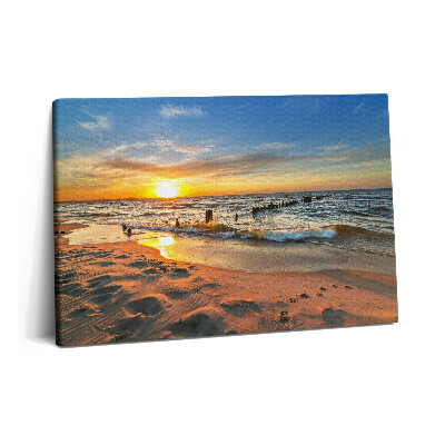 Tablou pe pânză 60x40 Răsărit de soare peste mare