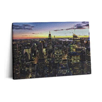 Tablou pe pânză 60x40 Oraș la apus