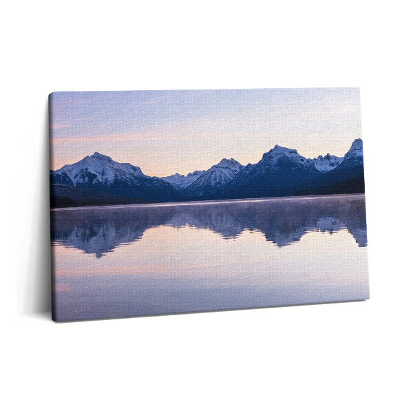 Tablou pe pânză 60x40 Reflexia munților în apă