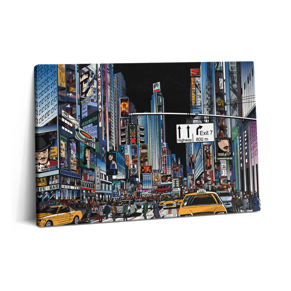 Tablou pe pânză 60x40 O viziune comică în New York