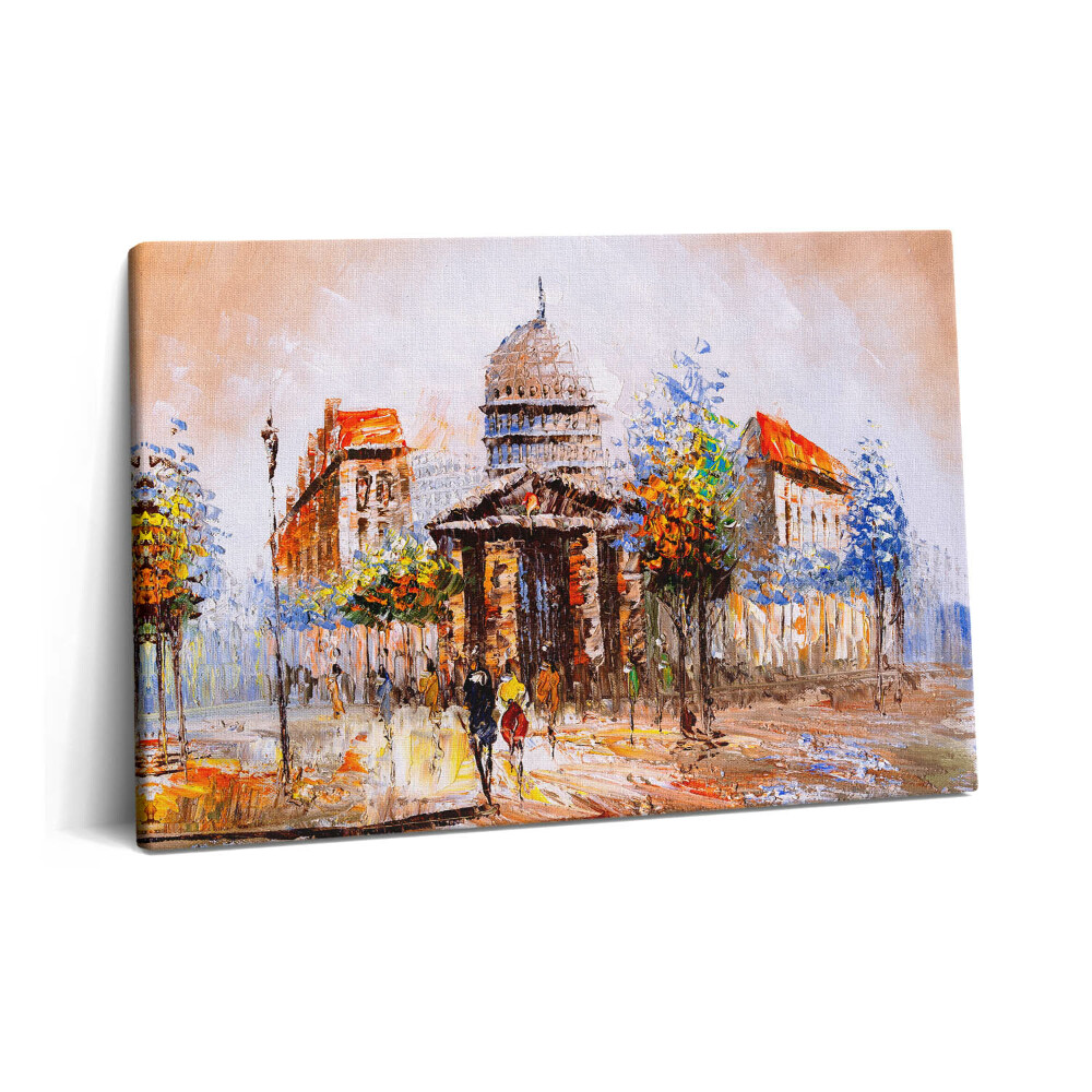 Tablou pe pânză 60x40 Pictură - colorată harababură artistică urbană