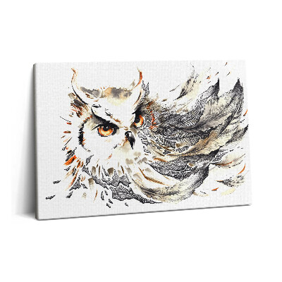 Tablou pe pânză 60x40 Bufniță, simbol al înțelepciunii și științei