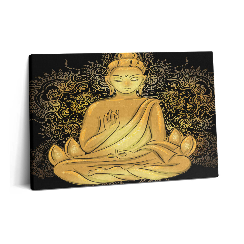 Tablou pe pânză 60x40 Buddha Zen de Aur