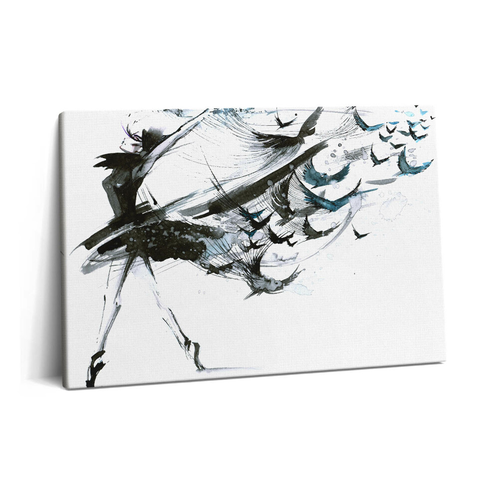 Tablou pe pânză 60x40 Ilustrație a unei femei dansând balet