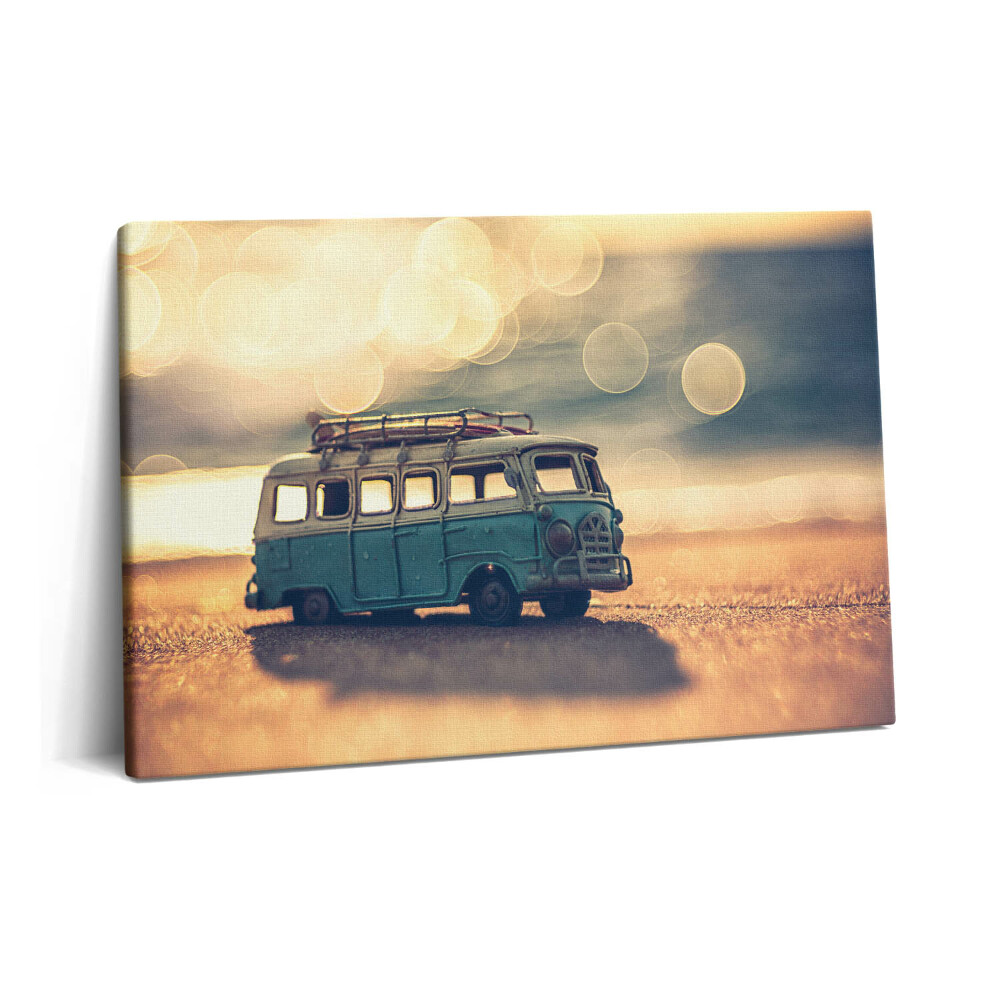 Tablou pe pânză 60x40 Rulotă pe plajă