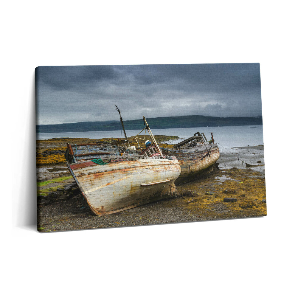 Tablou pe pânză 60x40 Golful Salen și bărcile