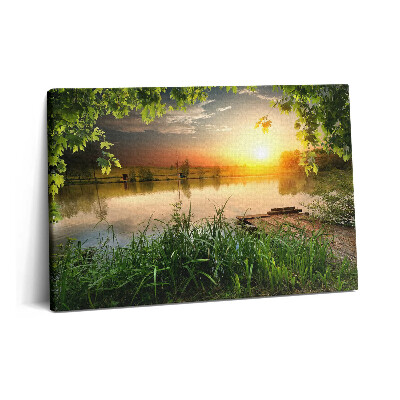 Tablou pe pânză 60x40 Apus de soare într-o zi de vară
