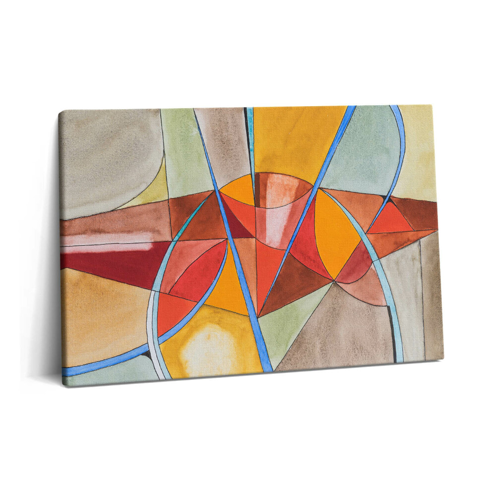 Tablou pe pânză 60x40 Artă - Vitralii portocalii